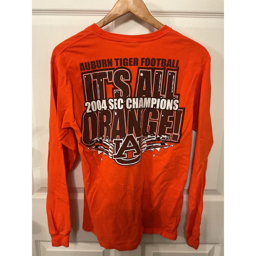Vintage 2004 Auburn Tigers SEC Champions Hanes Long Sleeve T-Shirt Small - Picture 5 of 7